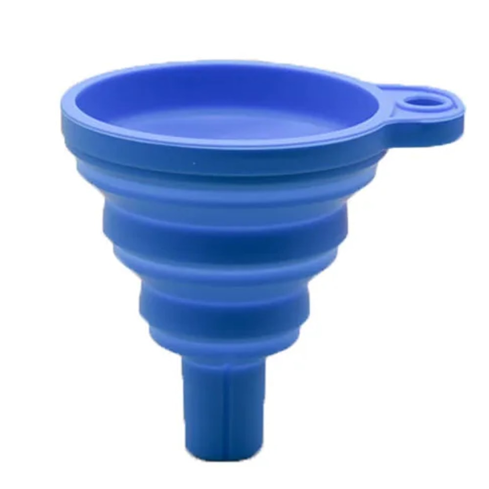 Universal Silicone Collapsible Oil Funnel For Car Washer Fluid And Fuel 0