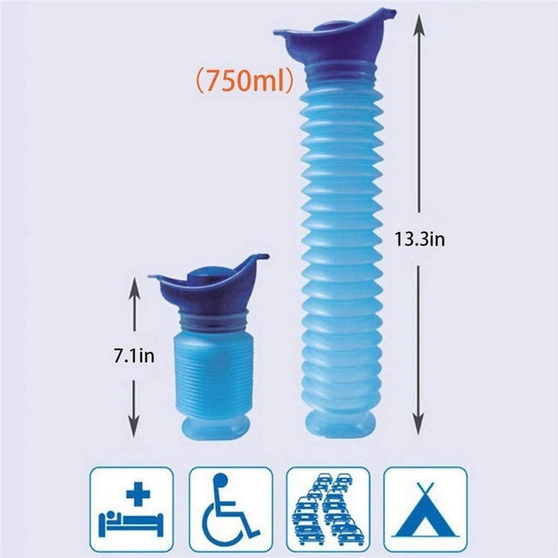 Portable Travel Urinal Car Urinal Bucket Compact Camping Emergency Toilet Solution 5