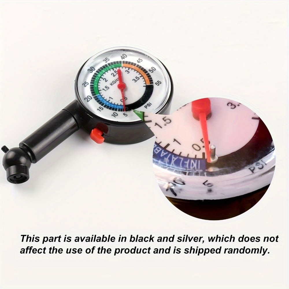 High Precision Tire Pressure Gauge with Angle Chuck