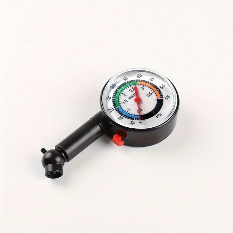 High Precision Tire Pressure Gauge with Angle Chuck