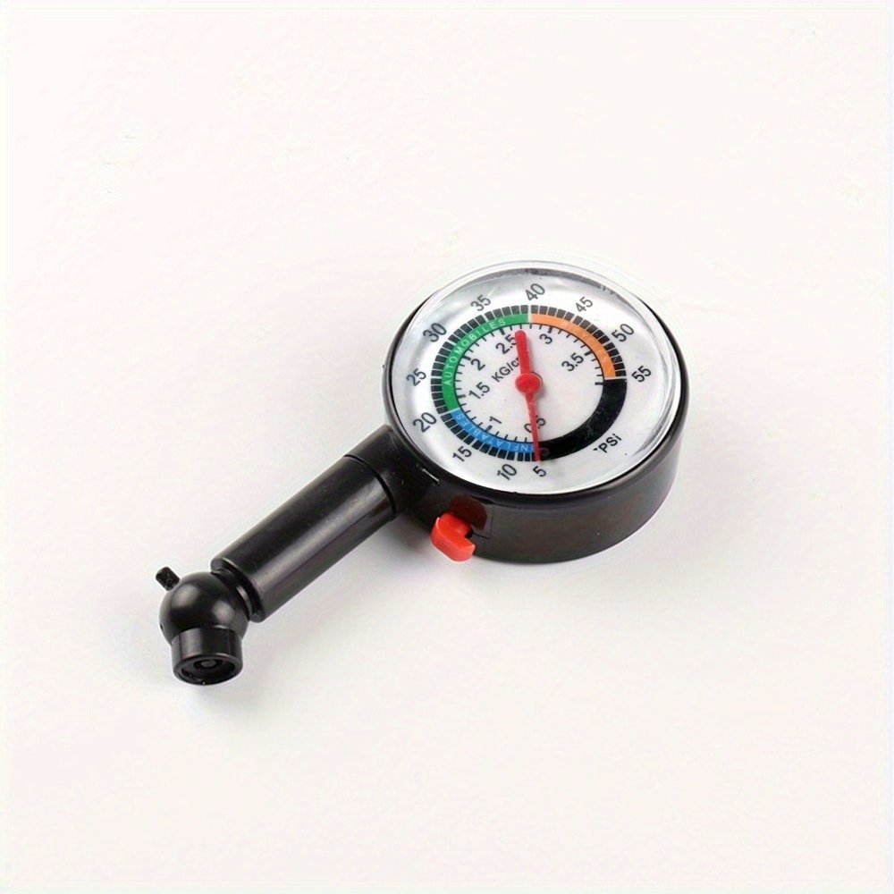 High Precision Tire Pressure Gauge with Angle Chuck