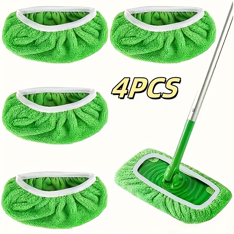 Reusable Microfiber Mop Pads For Flat Mops High Absorbency Washable Refills 6