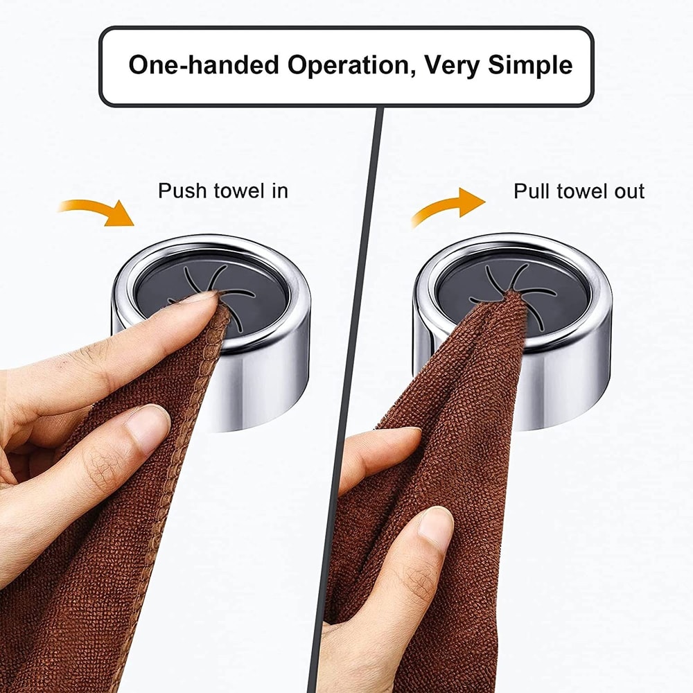Self Adhesive Dishcloth Storage Clip No Drill Wall Mounted Towel Holder 2