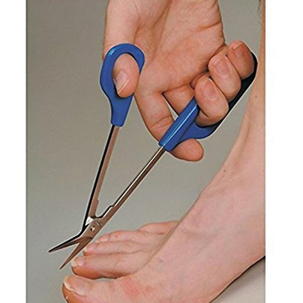 Long Handled Toenail Scissors for Thick Nails Extended Reach Ergonomic Pedicure Clipper