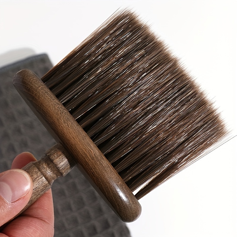 Walnut Wood Coffee Grinder Cleaning Brush for Keyboard Camera and Car