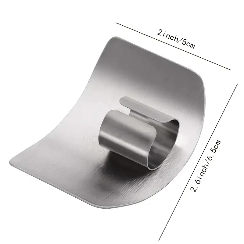 Stainless Steel Finger Guard For Safe Vegetable Cutting 4