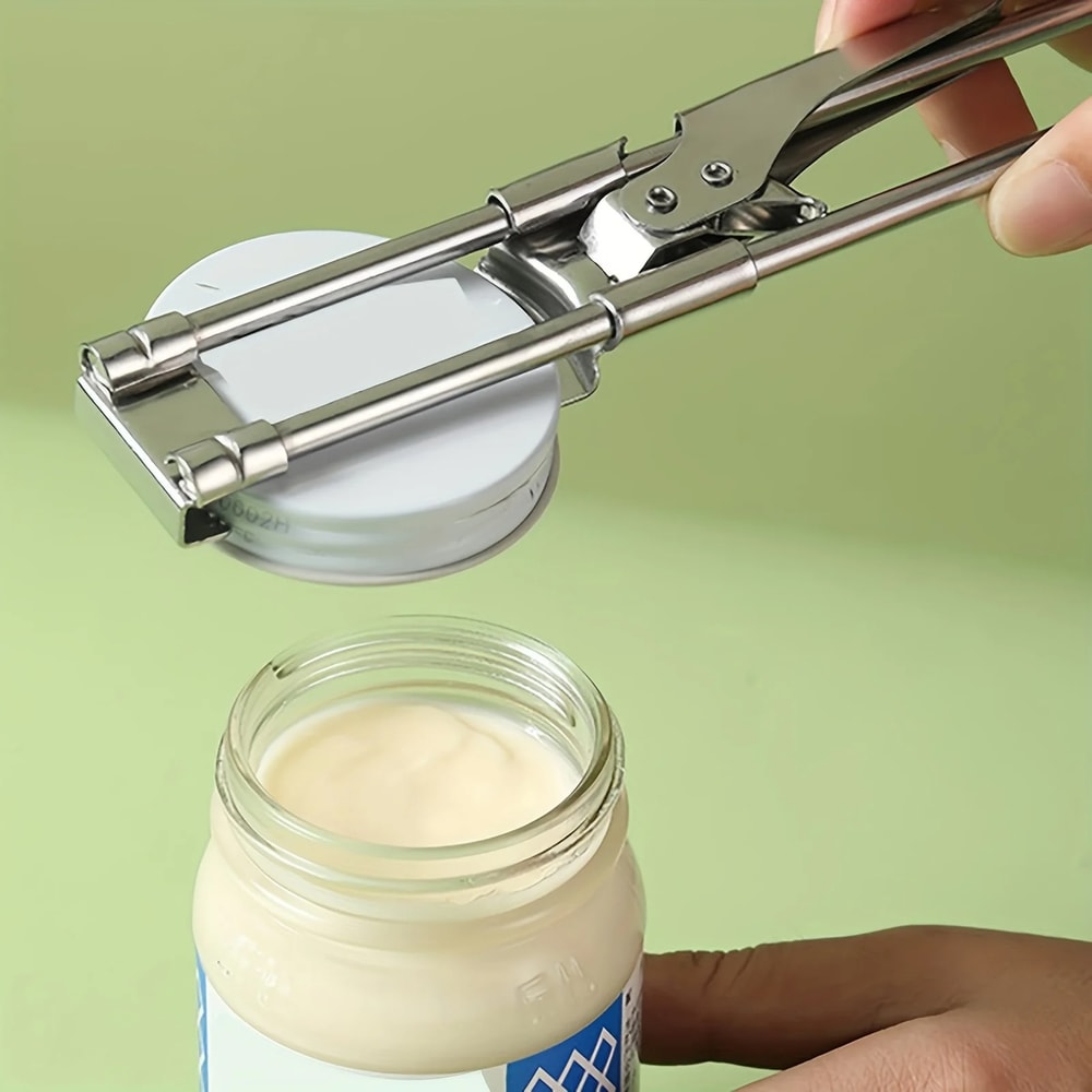 Premium Adjustable Stainless Steel Can Jar Opener Heavy Duty Manual Kitchen Tool 4