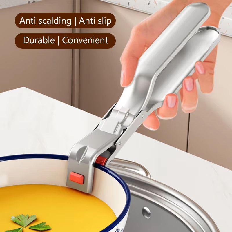 Anti Scald Kitchen Gripper Clip Hot Bowl & Plate Holder Tongs