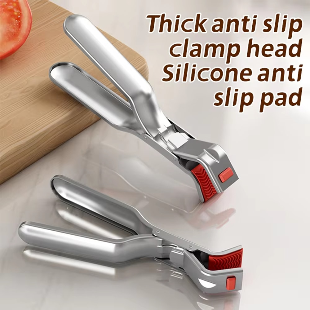 Anti Scald Kitchen Gripper Clip Hot Bowl & Plate Holder Tongs