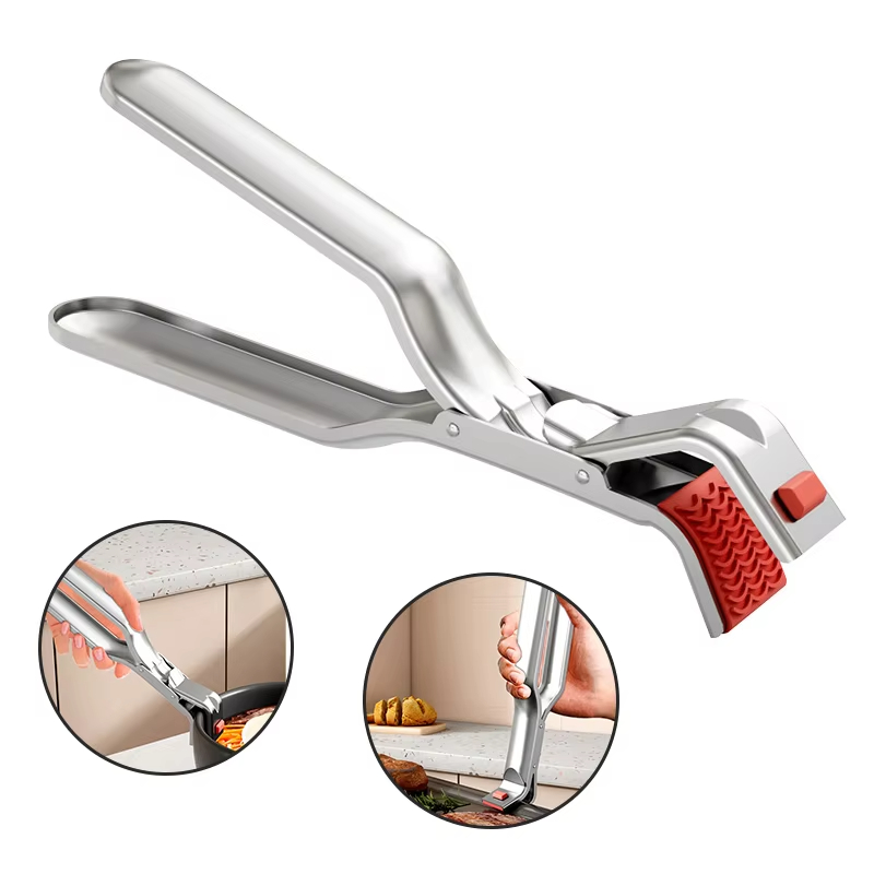 Anti Scald Kitchen Gripper Clip Hot Bowl & Plate Holder Tongs
