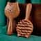 Natural Sandalwood Scalp Massage Comb Wooden Wide Tooth Hair & Body Massager