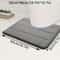 U Shaped Memory Foam Bath Mat Super Absorbent Toilet Rug