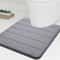 U Shaped Memory Foam Bath Mat Super Absorbent Toilet Rug