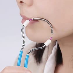 precision spring facial epilator for women portable hair remover tool