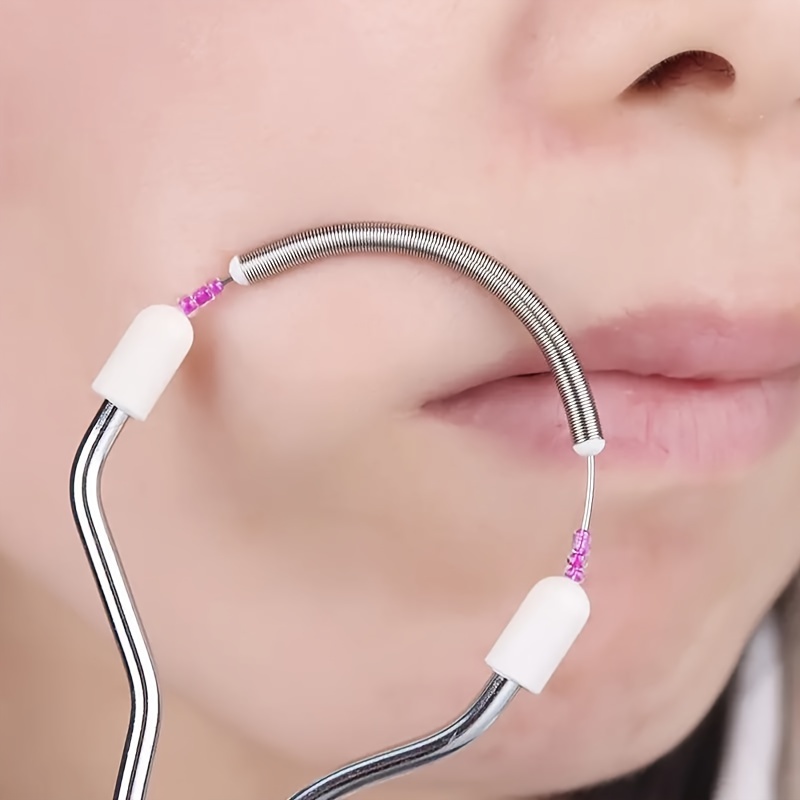 Precision Spring Facial Epilator for Women Portable Hair Remover Tool
