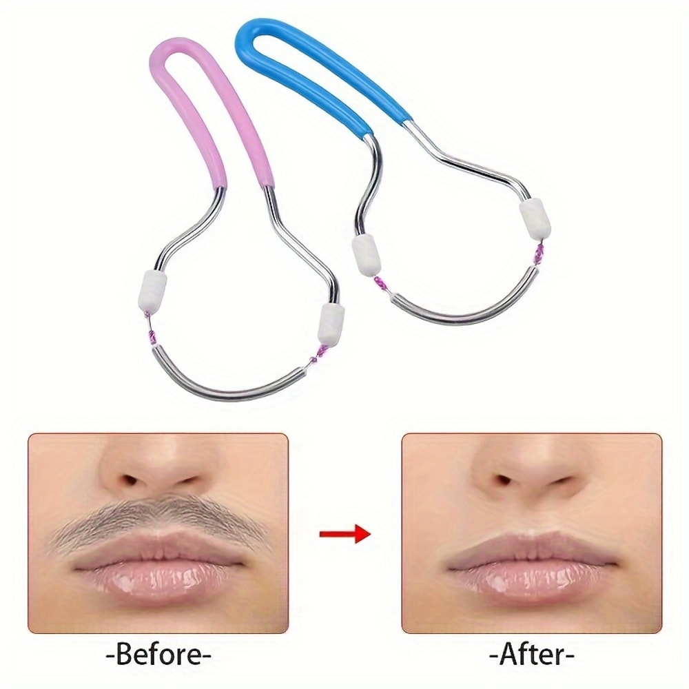 Precision Spring Facial Epilator for Women Portable Hair Remover Tool