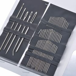 stainless steel big eye hand sewing needles set premium sewing & embroidery needles assortment
