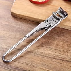 adjustable stainless steel manual can opener and bottle lid tool