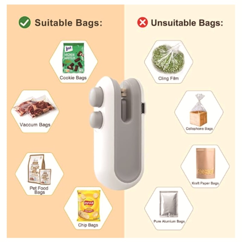 Mini Bag Sealer Handheld Heat Sealer For Food Storage Bags 2