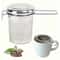 Premium Stainless Steel Loose Leaf Tea Strainer with Folding Handle & Lid Durable Tea Infuser Filter