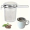 Premium Stainless Steel Loose Leaf Tea Strainer with Folding Handle & Lid Durable Tea Infuser Filter