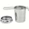 Premium Stainless Steel Loose Leaf Tea Strainer with Folding Handle & Lid Durable Tea Infuser Filter