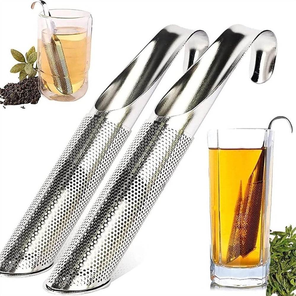 Portable Stainless Steel Tea Infuser Loose Leaf Tea Filter Set With Long Handle Tea Spoon Creative 4