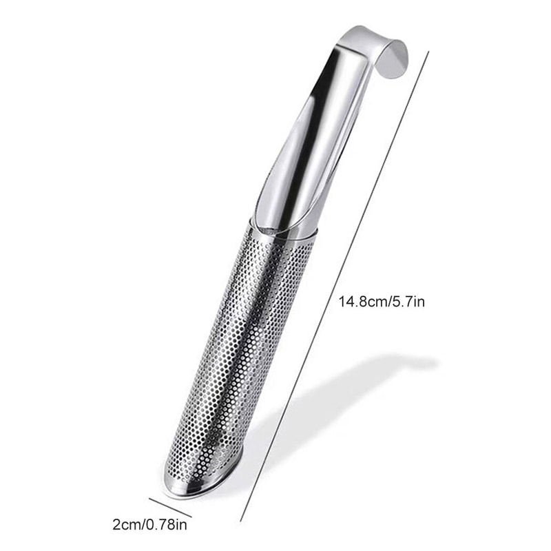 Portable Stainless Steel Tea Infuser Loose Leaf Tea Filter Set With Long Handle Tea Spoon Creative 5