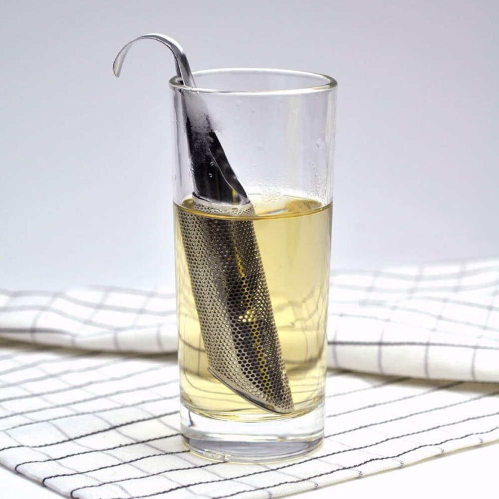 Portable Stainless Steel Tea Infuser Loose Leaf Tea Filter Set With Long Handle Tea Spoon Creative 1