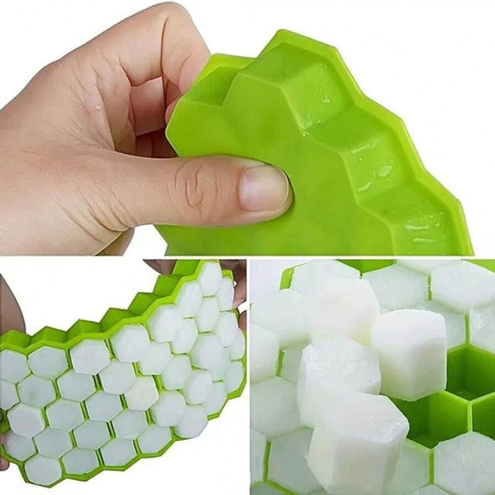 Honeycomb Silicone Ice Cube Tray Cavity Easy Release Ice Mold 1