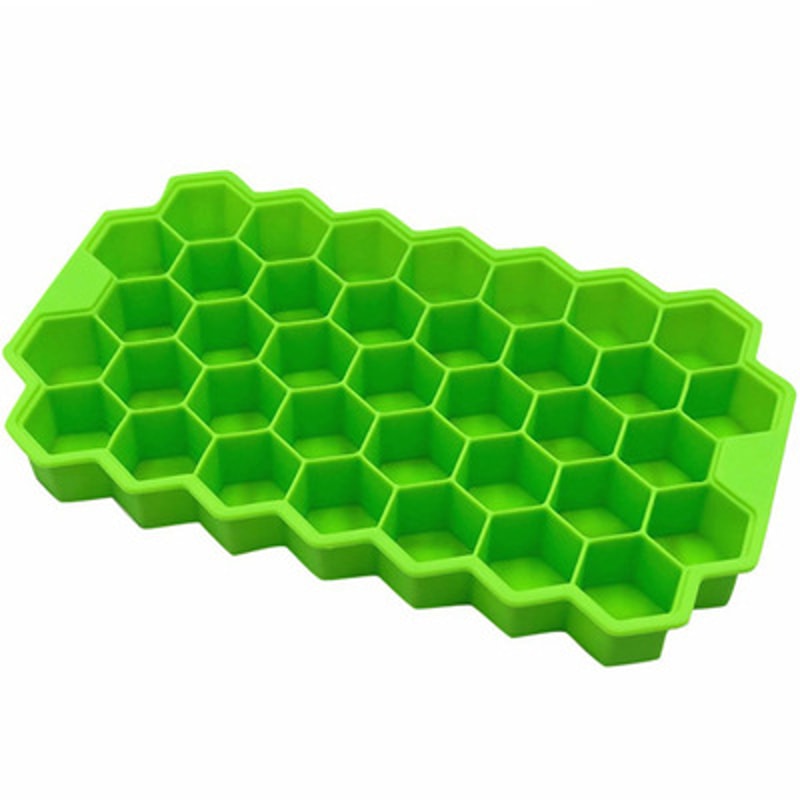 Honeycomb Silicone Ice Cube Tray Cavity Easy Release Ice Mold 4