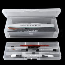 double layer nail tool organizer box portable nail art storage box for manicure essentials