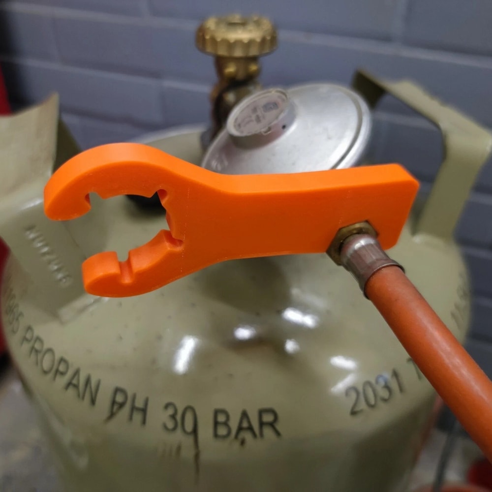 RV Gas Bottle Wrench 2 In 1 Magnetic Propane Tank Tool For Caravan Camper BBQ Connections 4