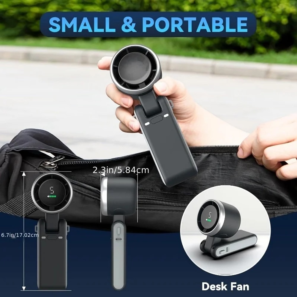 USB Rechargeable Mini Fan Portable Travel Cooling Fan 1
