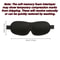 3D Memory Foam Sleep Mask Blackout Eye Mask For Travel Naps Deep Sleep 1