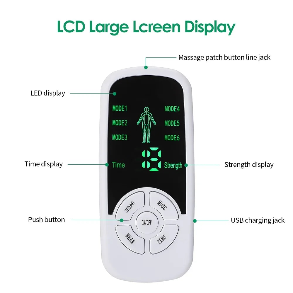 EMS TENS Muscle Stimulator For Neck Back Full Body Pain Relief 3