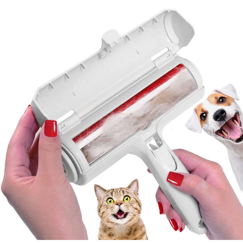 FurFree Self Cleaning Pet Hair Remover Roller For Furniture Clothing Car Seats 4