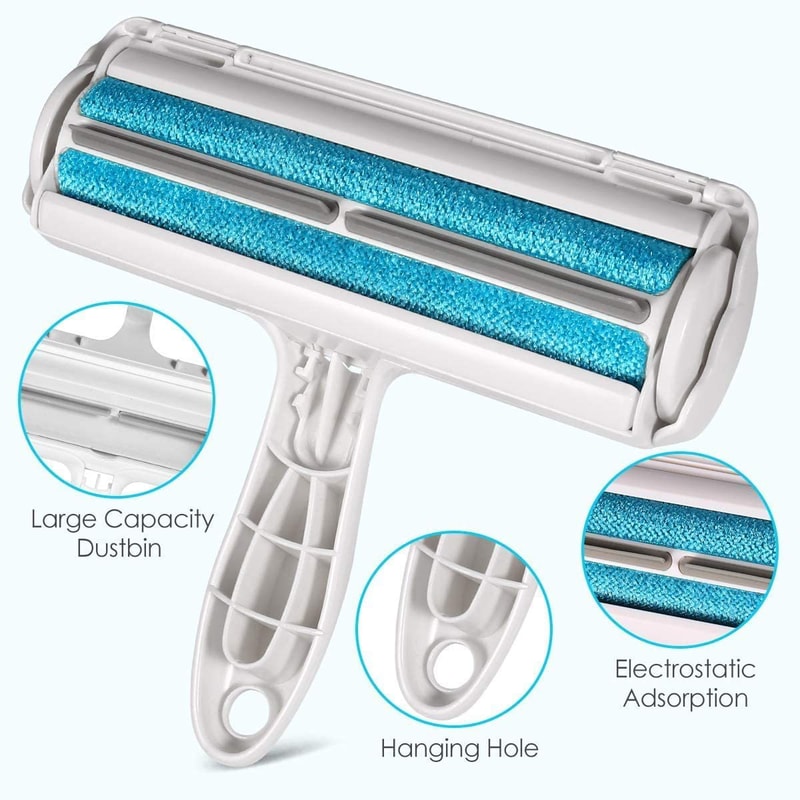 FurFree Self Cleaning Pet Hair Remover Roller For Furniture Clothing Car Seats 1