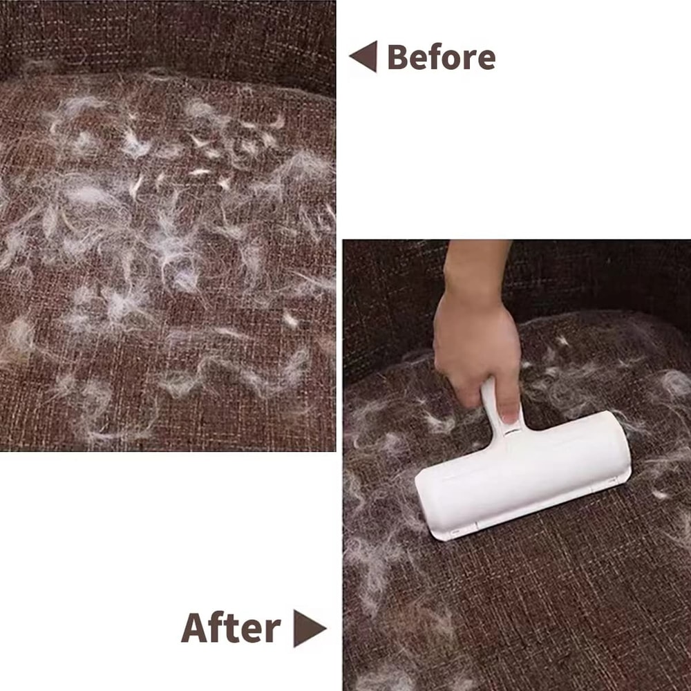 FurFree Self Cleaning Pet Hair Remover Roller For Furniture Clothing Car Seats 3