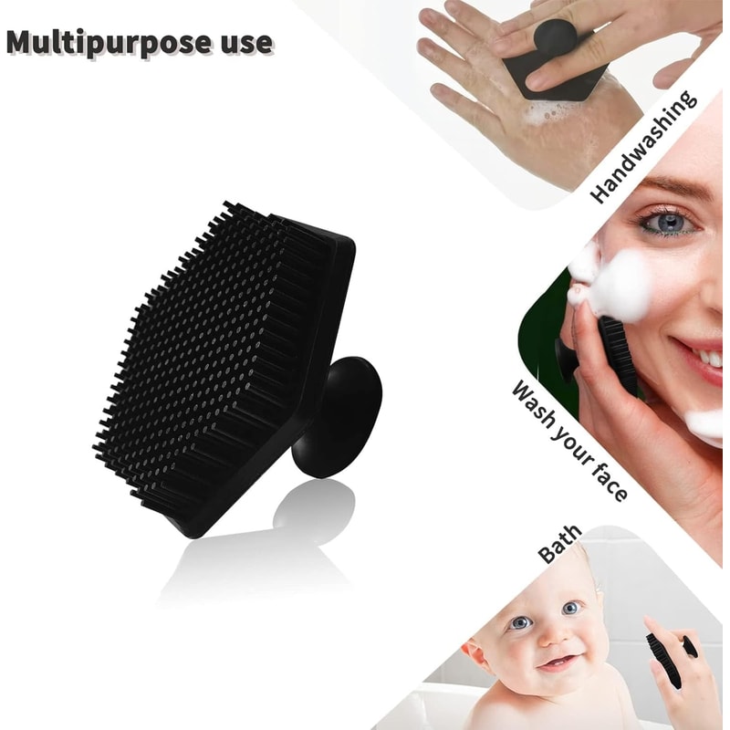 DeepClean Silicone Facial Cleansing Brush for Men & Women Face Scrubber & Massage Exfoliator