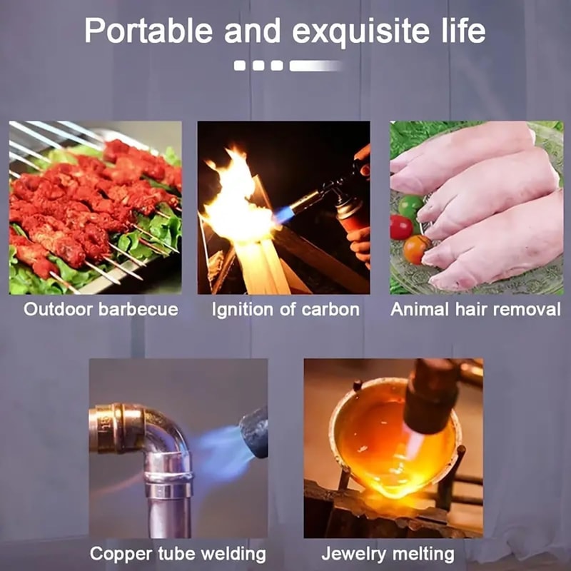 Butane Torch Lighter for Camping BBQ Culinary Cooking