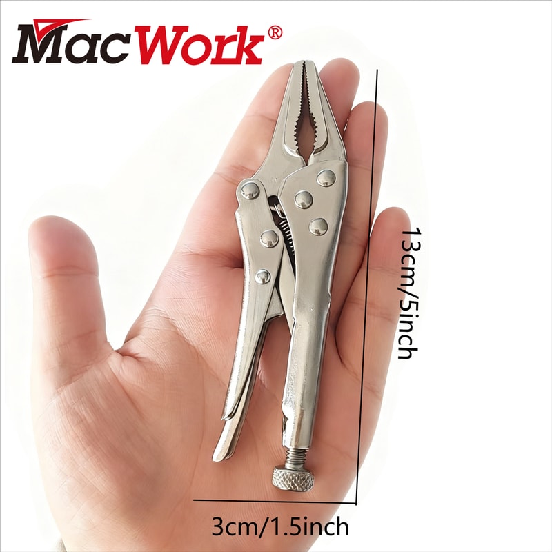 PrecisionGrip Mini Needle Nose Pliers Heavy Duty Compact Grip Tool With Non Slip Handle 5