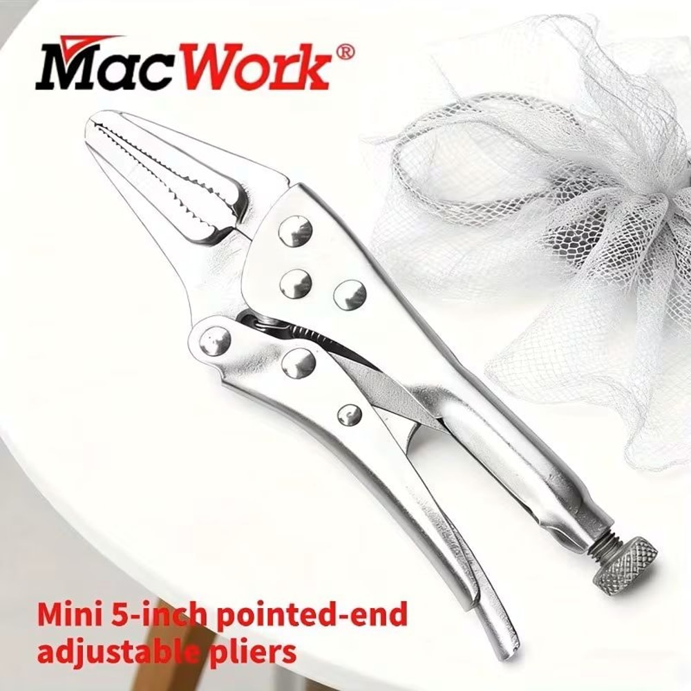 PrecisionGrip Mini Needle Nose Pliers Heavy Duty Compact Grip Tool With Non Slip Handle 1