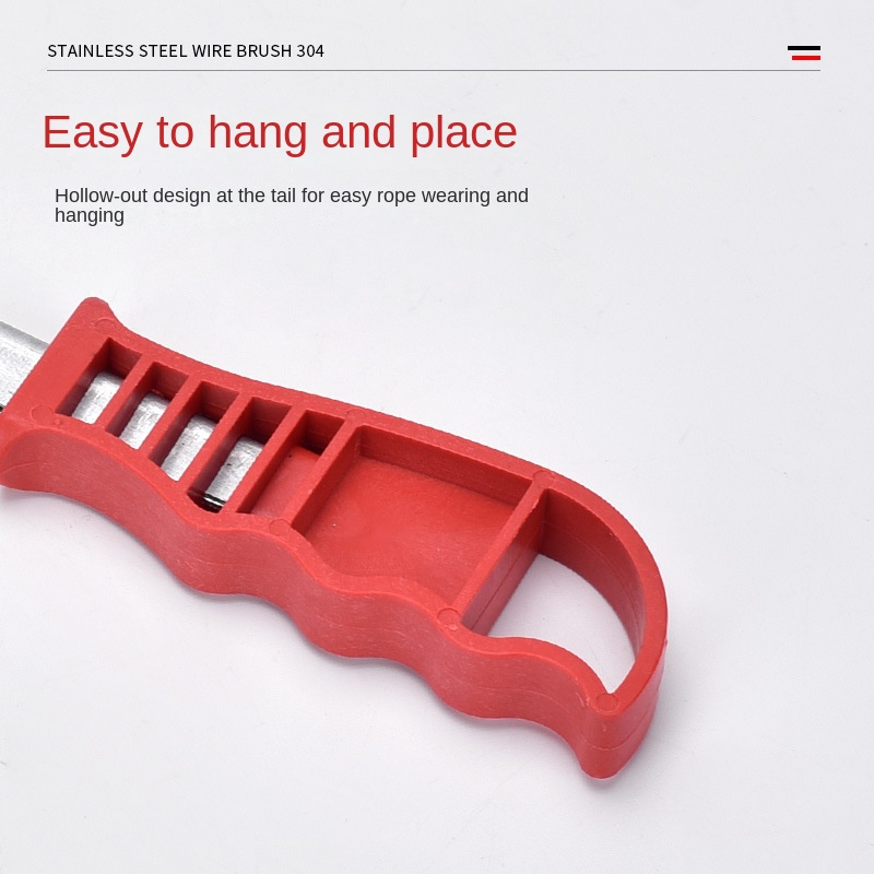 Premium Long Handle Wire Brush Grill Cleaning Rust Removal Tool Durable Stainless Steel Brush 2