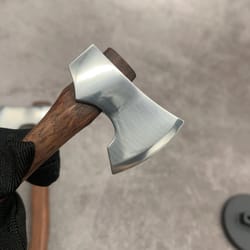 tactical fixed blade mini axe with rosewood handle premium camping axe knife & survival knife outdoor tool