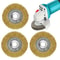 Premium Copper Wire Brush Set for Rust Removal & Surface Cleaning with Steel Connectors