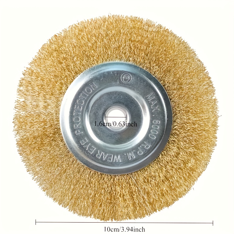 Premium Copper Wire Brush Set for Rust Removal & Surface Cleaning with Steel Connectors