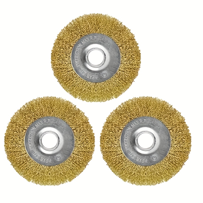 Premium Copper Wire Brush Set for Rust Removal & Surface Cleaning with Steel Connectors