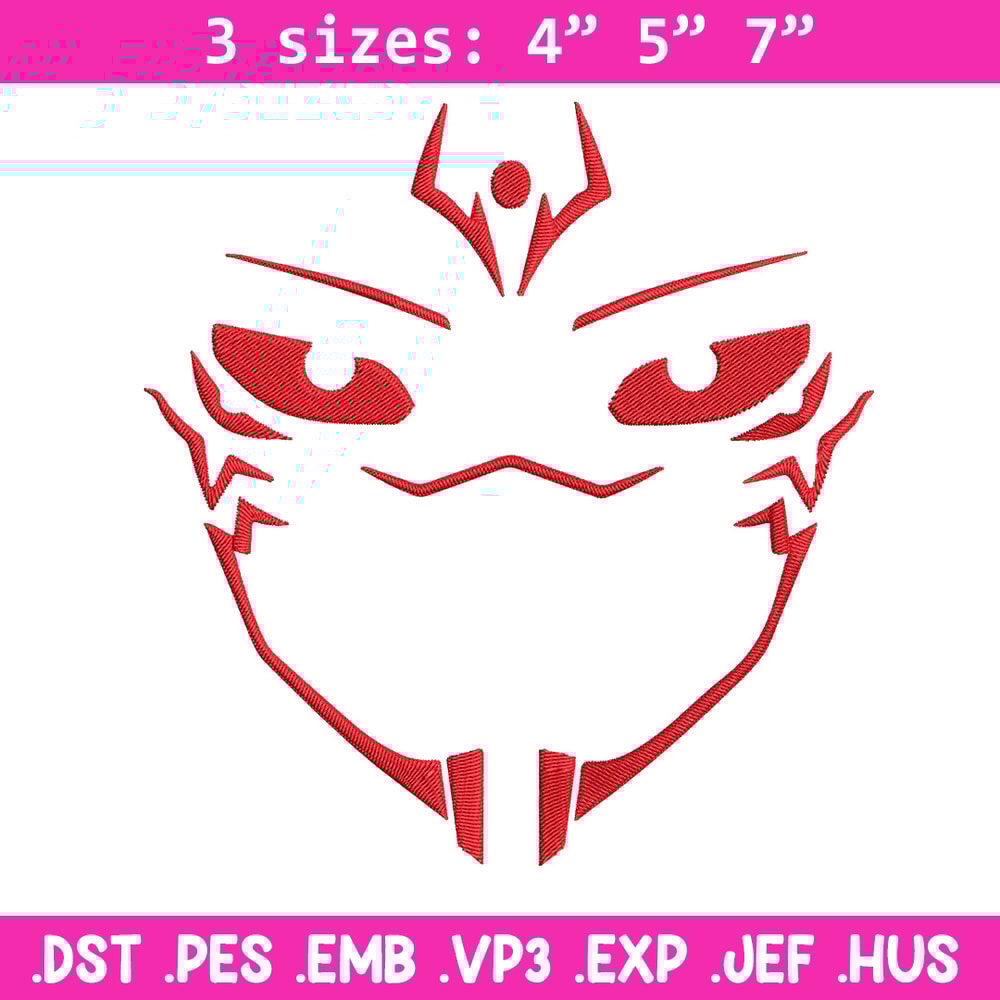 Sukuna face Embroidery Design,Jujutsu Embroidery, Embroidery File, Anime Embroidery, Anime shirt, Digital download..jpg