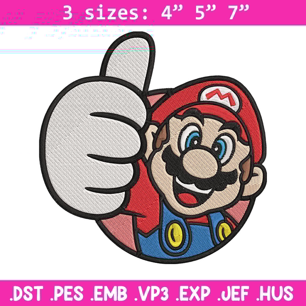 Super Mario Bros Embroidery Design, Mario Embroidery, Embroidery File, logo shirt, Embroidery design, Digital download..jpg